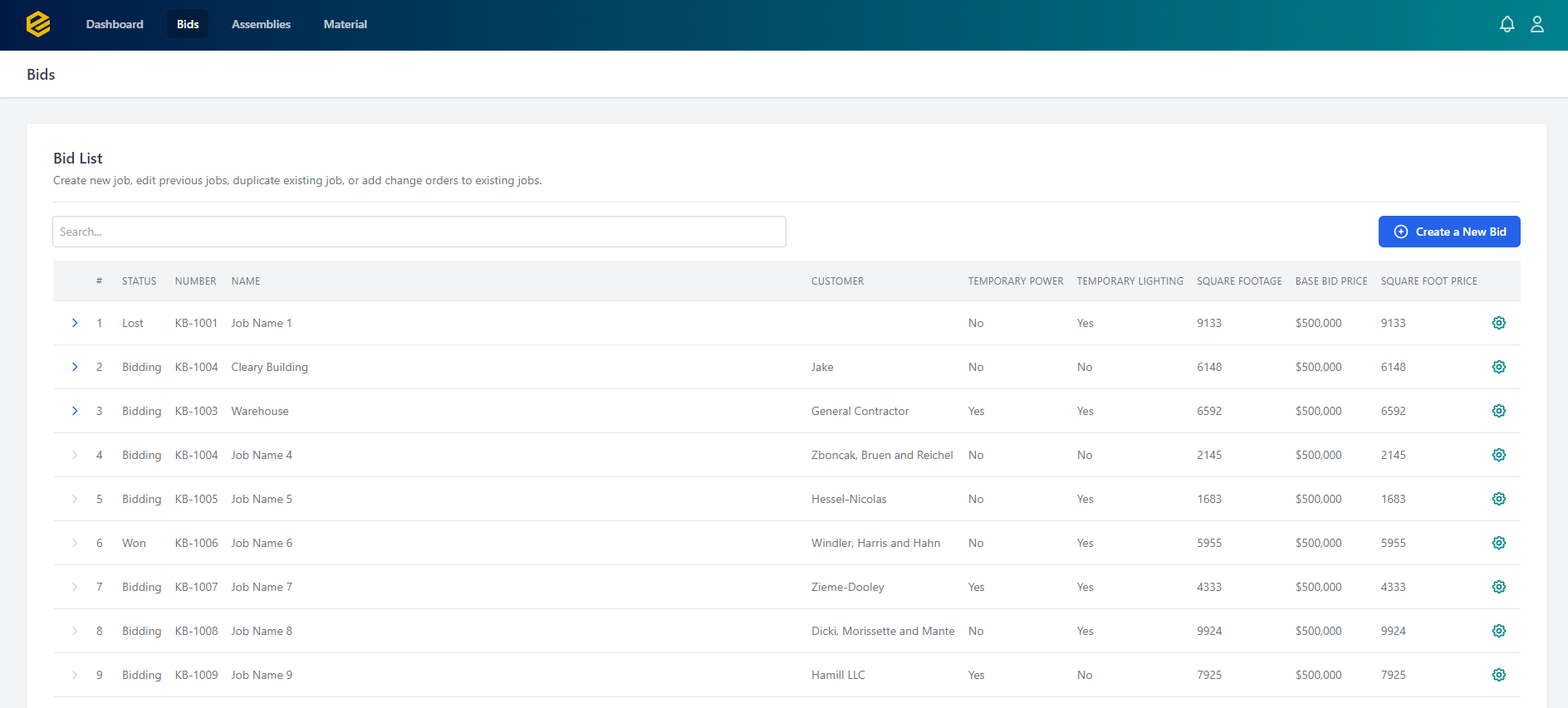 screenshot of Electric Ease